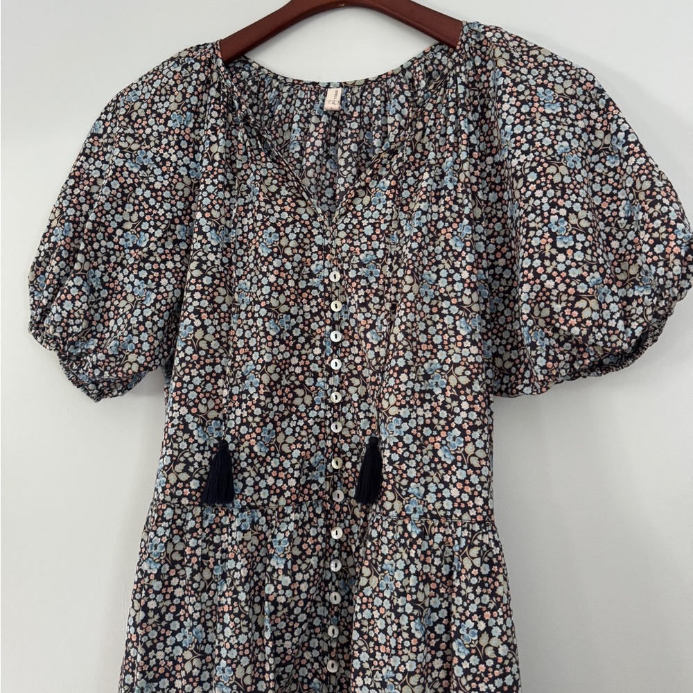 Spell & The Gypsy Collective Poppy Smock Midi Dress Size S